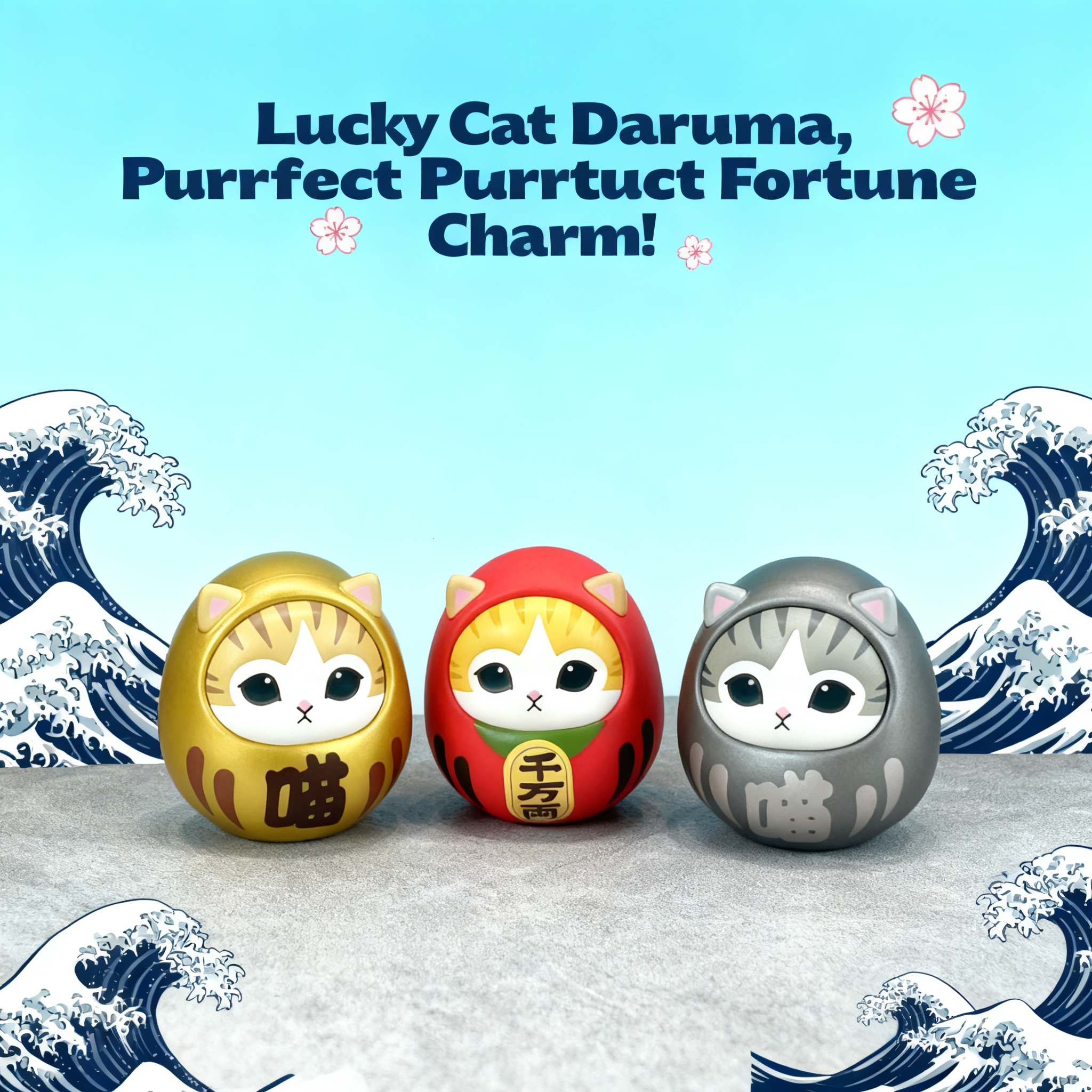 Home Decor Cat - Mofusand Unstoppable Handmade Lucky Wealthy Cat