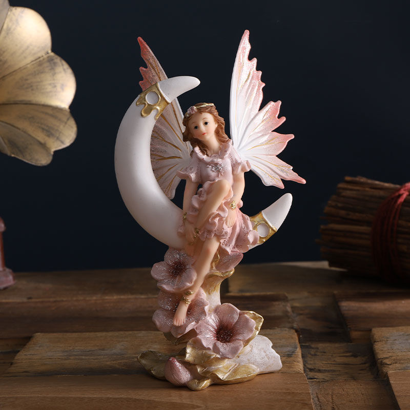 Home Decor Y2K - Nordic Angel Fairy Garden Statuette, Modern