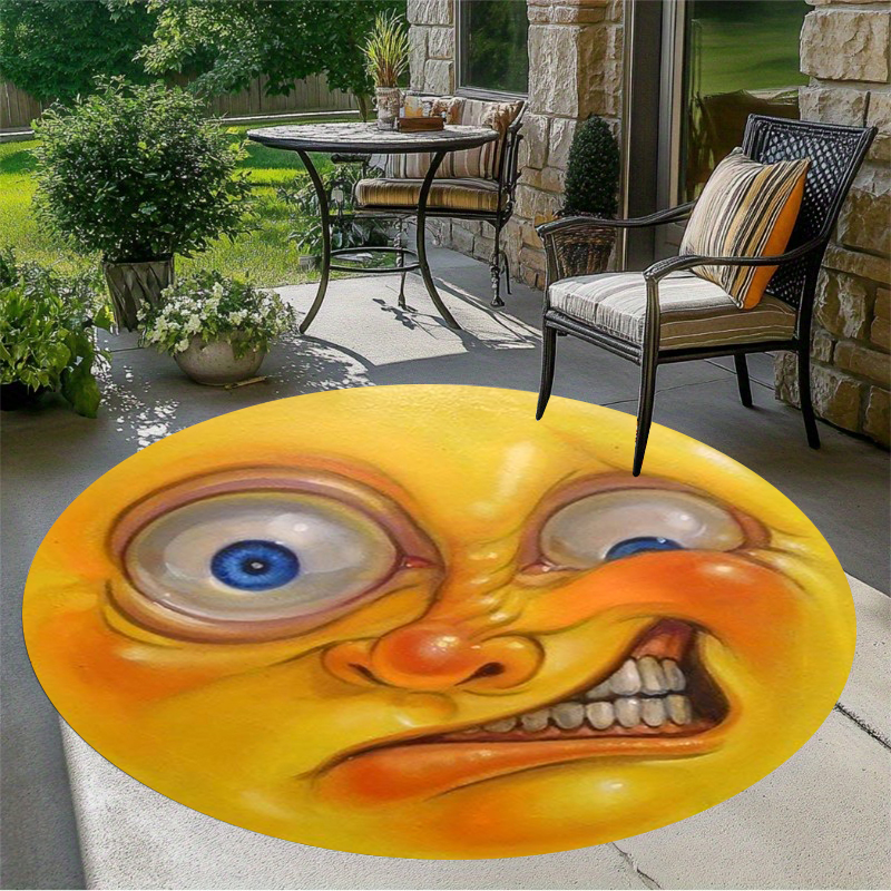 Home Decor Emoji - Funny Cartoon Face Emoji Style Print