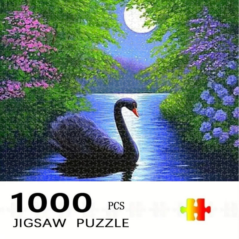 Home Decor Under 500 - 1000/500 PCS Jigsaw Black Swan Under