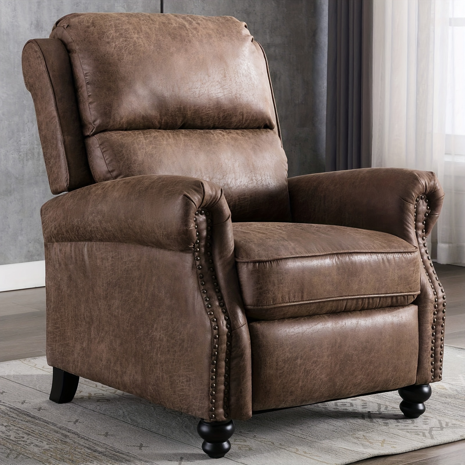 Pushback Recliner Chair Faux L – обзор и цена Home Decor Sofa
