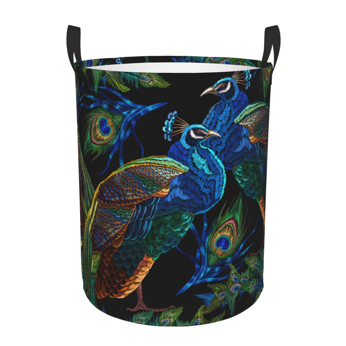 Peacocks Pattern Round Laundry – обзор и цена Home Decor Hampers