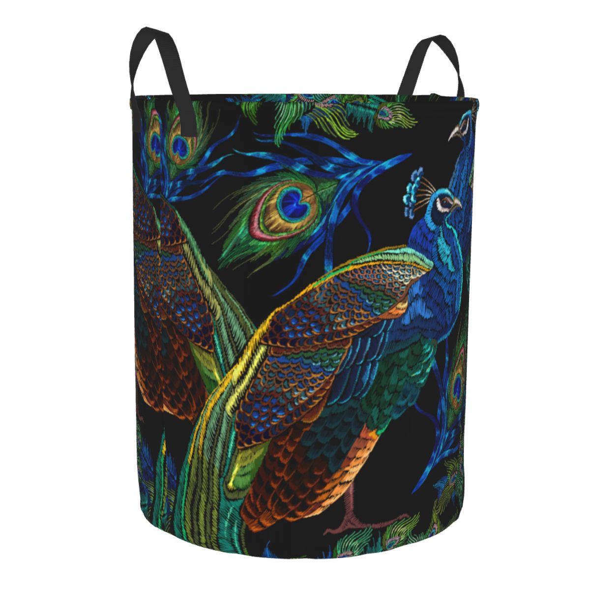 Peacocks Pattern Round Laundry – обзор и цена Home Decor Hampers