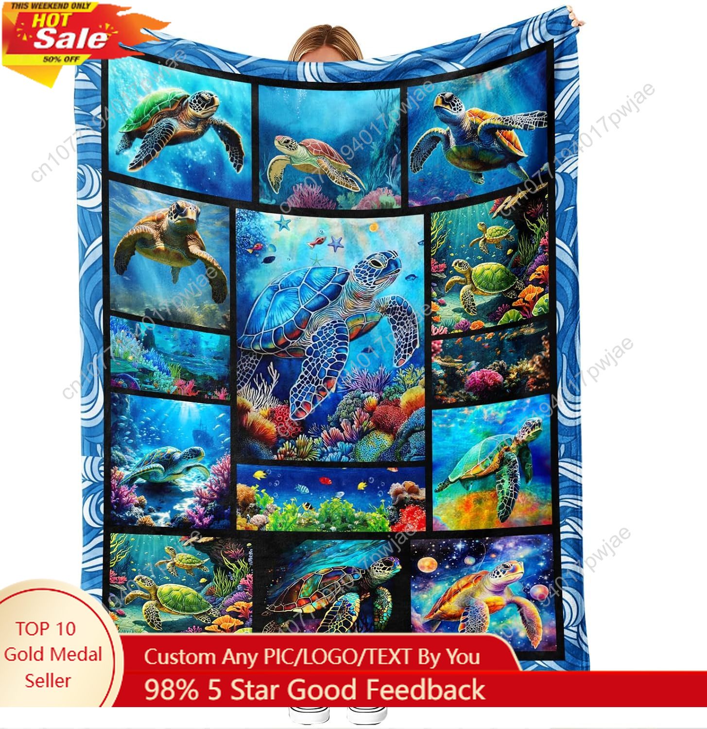 Sea Turtle Flannel Throw Blank – обзор и цена Home Decor Sofa