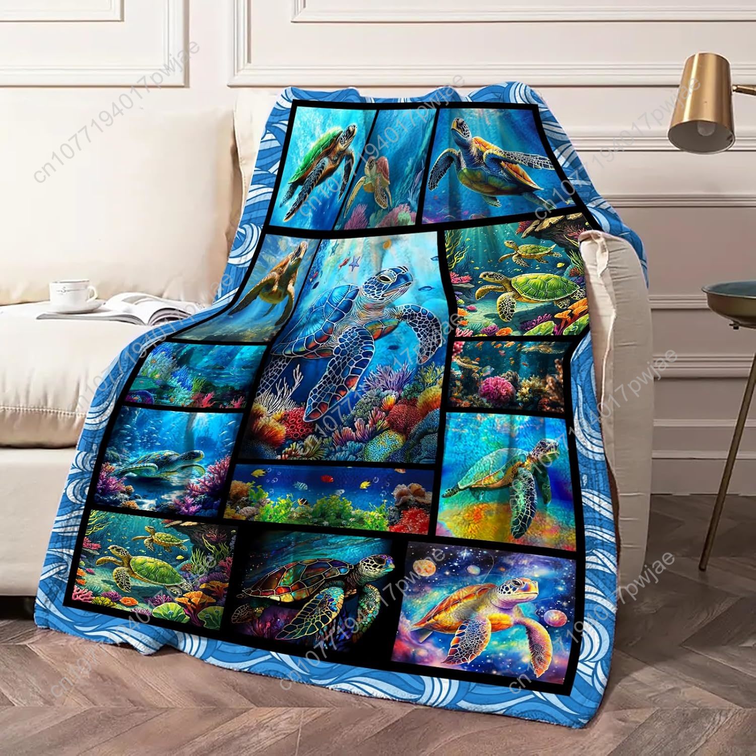 Sea Turtle Flannel Throw Blank – обзор и цена Home Decor Sofa