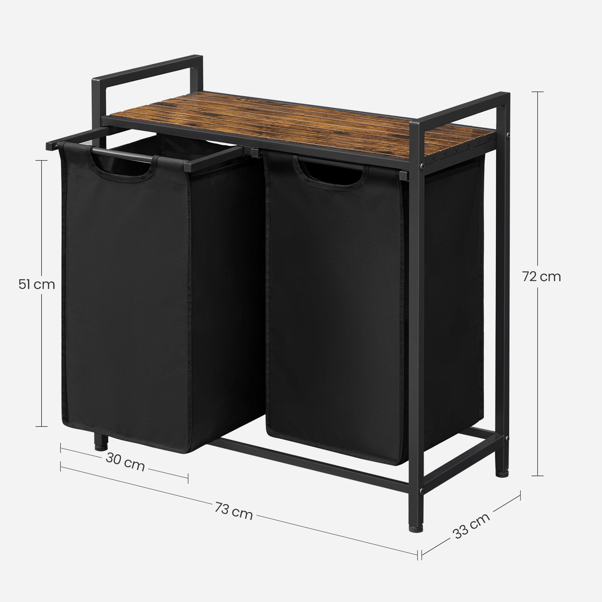 VASAGLE 59L Decorative Double  – обзор и цена Home Decor Hampers