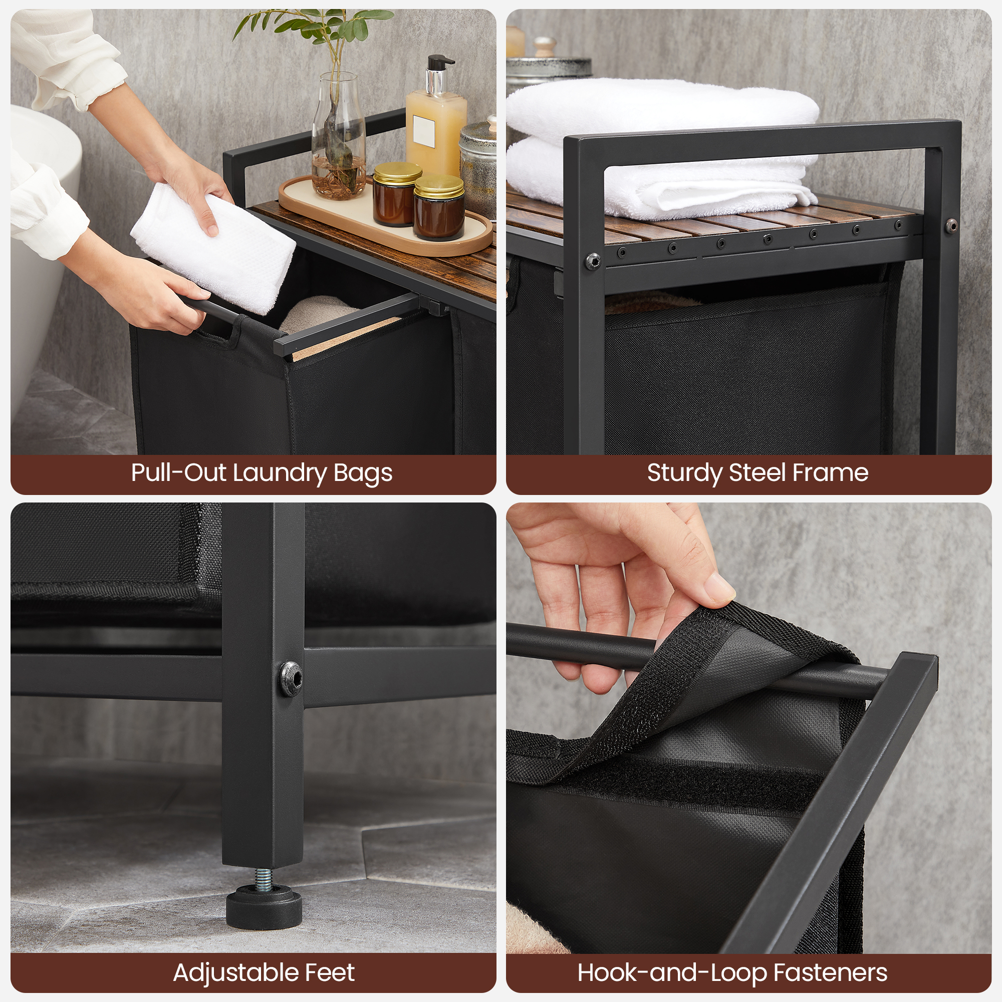 VASAGLE 59L Decorative Double  – обзор и цена Home Decor Hampers