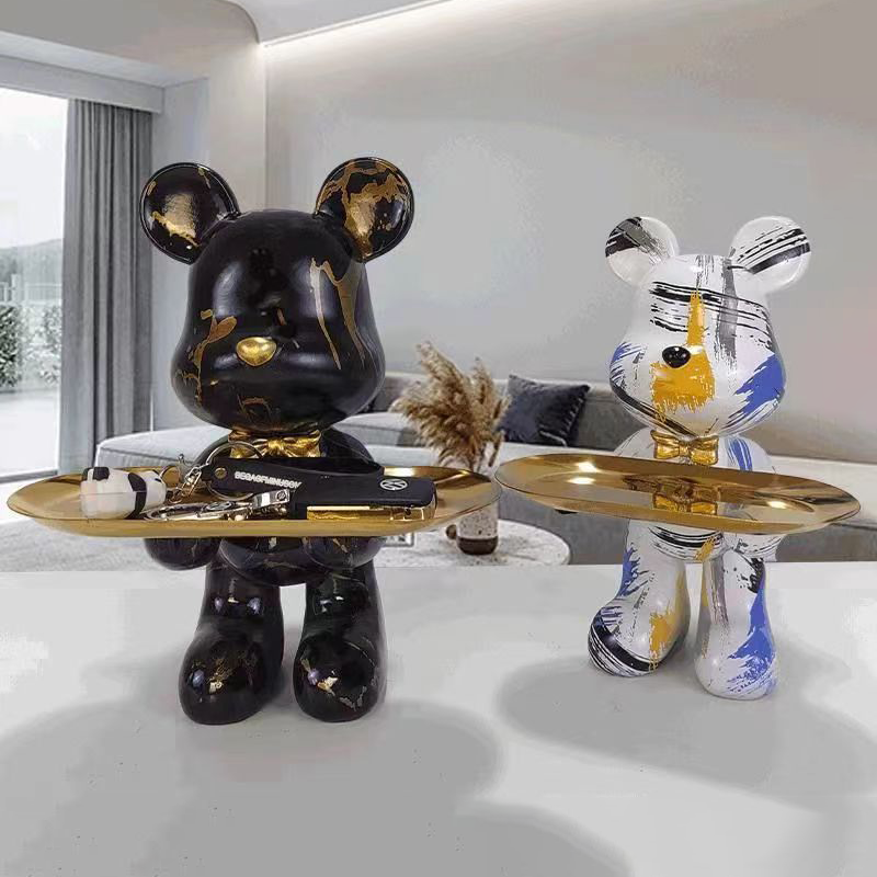 29cm Graffiti Bear Figurine Ho – обзор и цена Home Decor Y2K