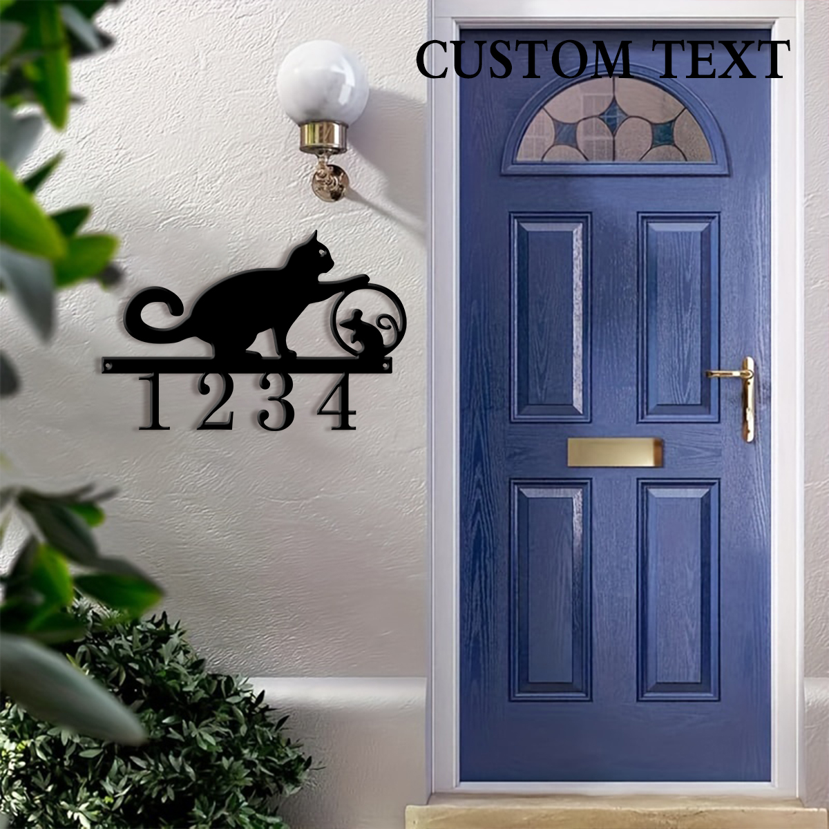 1Pc Custom cat Metal Door Stre – обзор и цена Home Decor Cat
