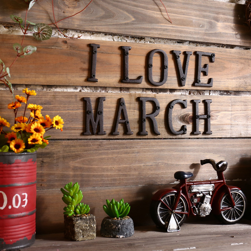 Metal Letters Numbers Cast Iro – обзор и цена Home Decor Y2K