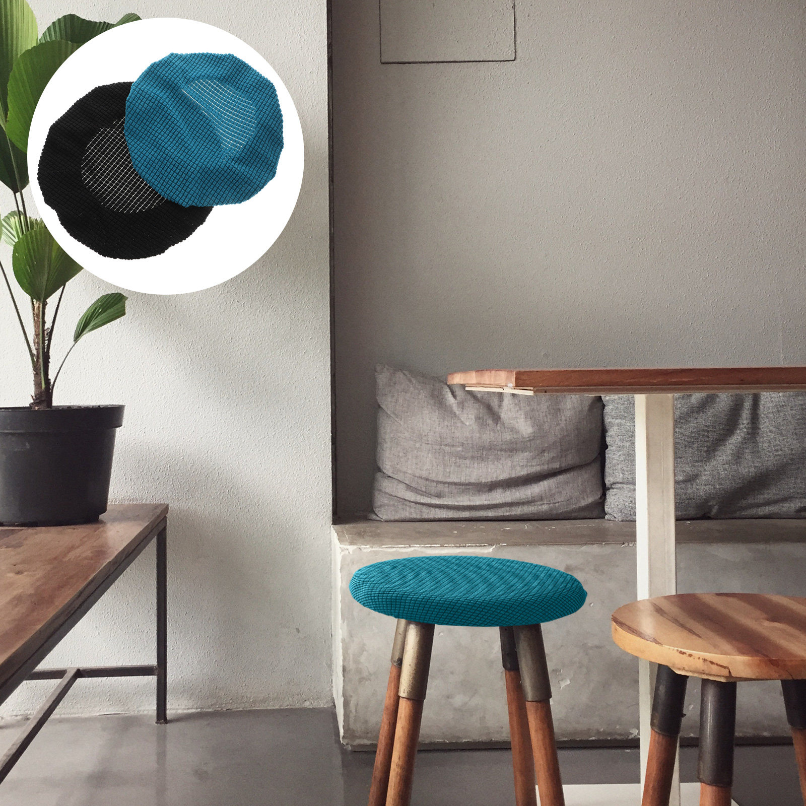 2Pcs Round Stool Covers Elasti – обзор и цена Home Decor Sofa