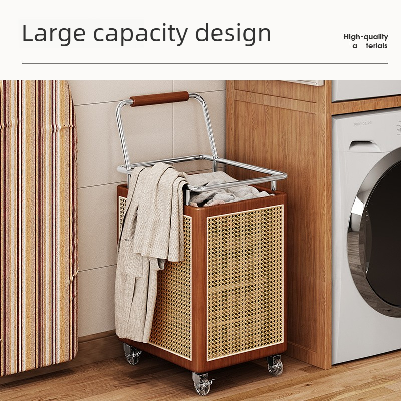 Woven Rattan Laundry Hamper, L – обзор и цена Home Decor Hampers