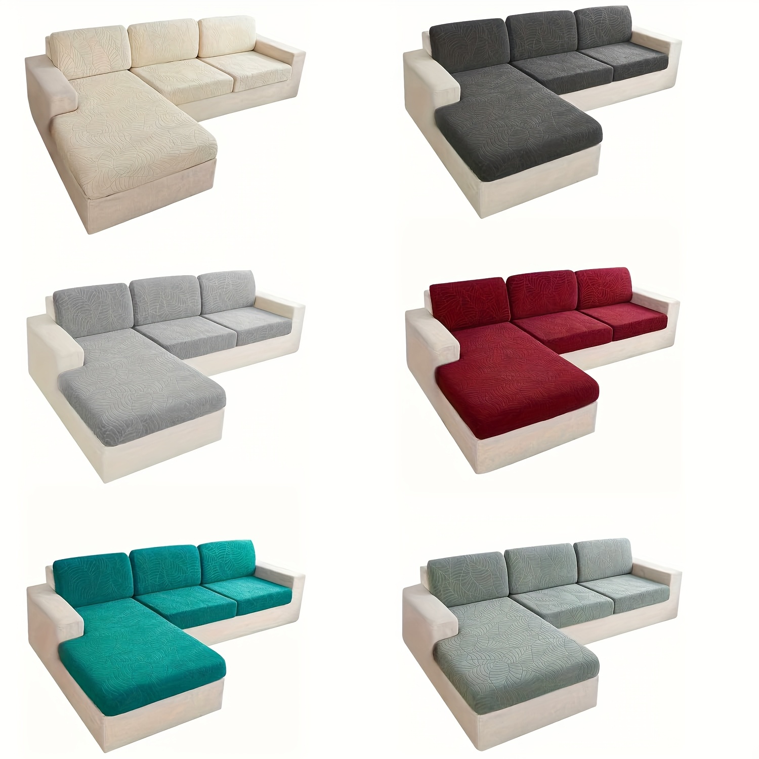 6pcs/Set Sofa Cover, Leaf Jacq – обзор и цена Home Decor Sofa
