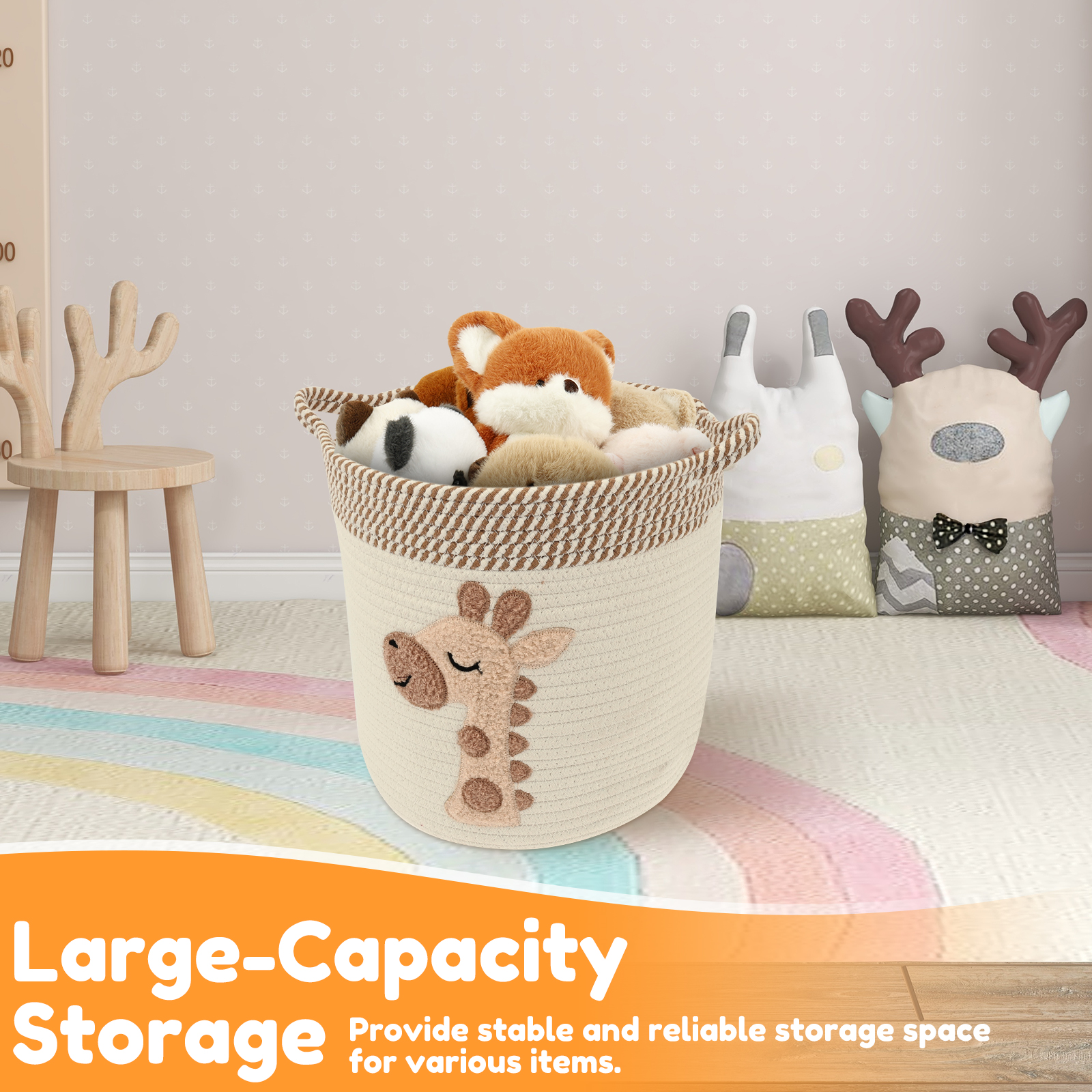 Cotton Rope Storage Basket Lar – обзор и цена Home Decor Hampers