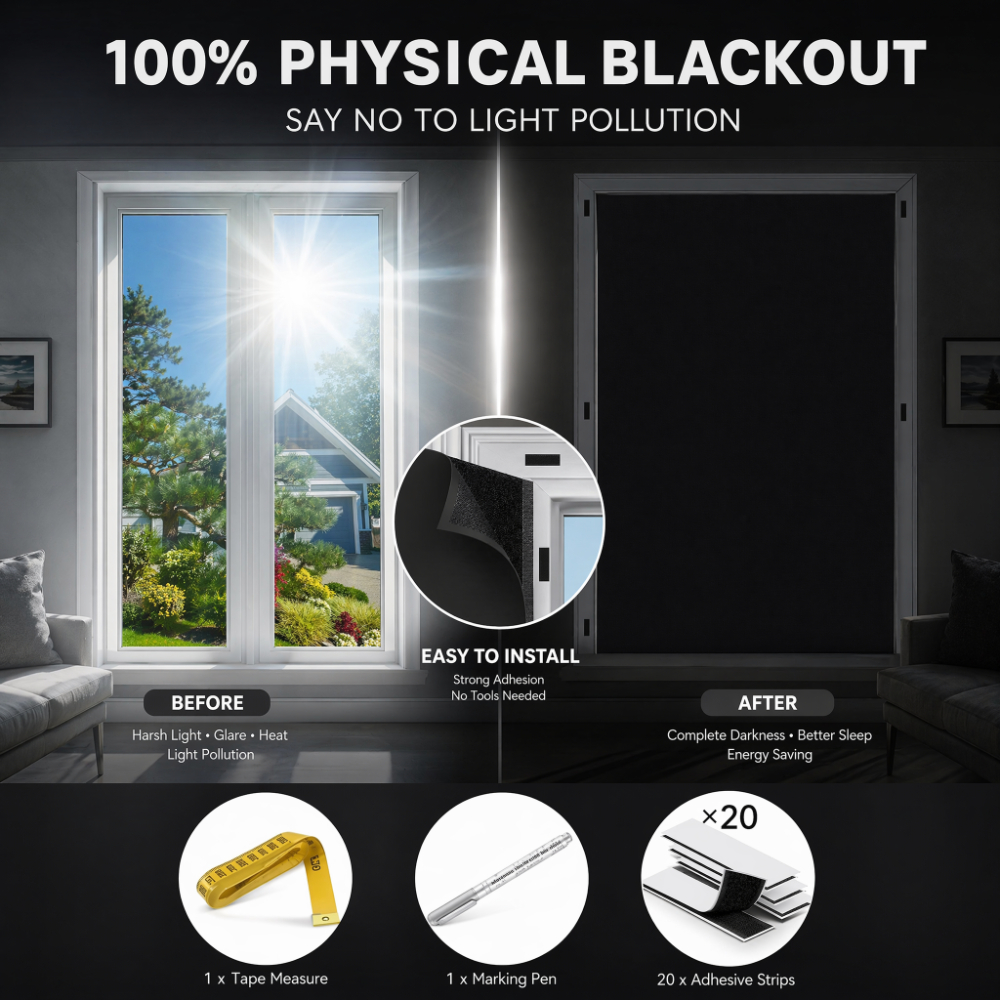 Blackout Blinds Stick On Tempo – обзор и цена Blackout Curtains