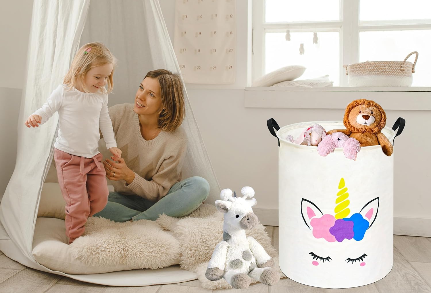 Unicorn Round Laundry Basket S – обзор и цена Home Decor Hampers