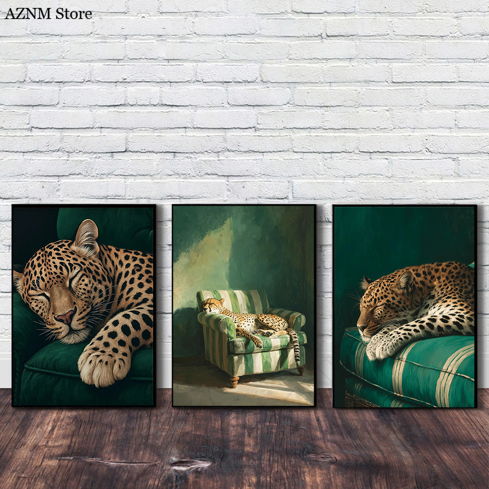 Trendy Cheetah Art Print Poste – обзор и цена Home Decor Sofa
