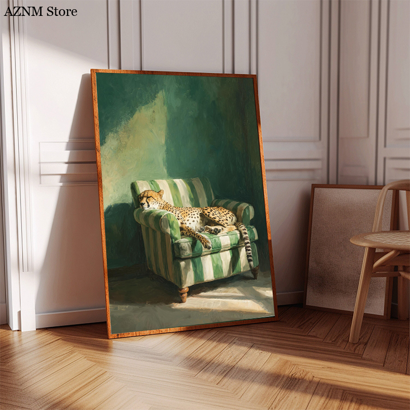 Trendy Cheetah Art Print Poste – обзор и цена Home Decor Sofa