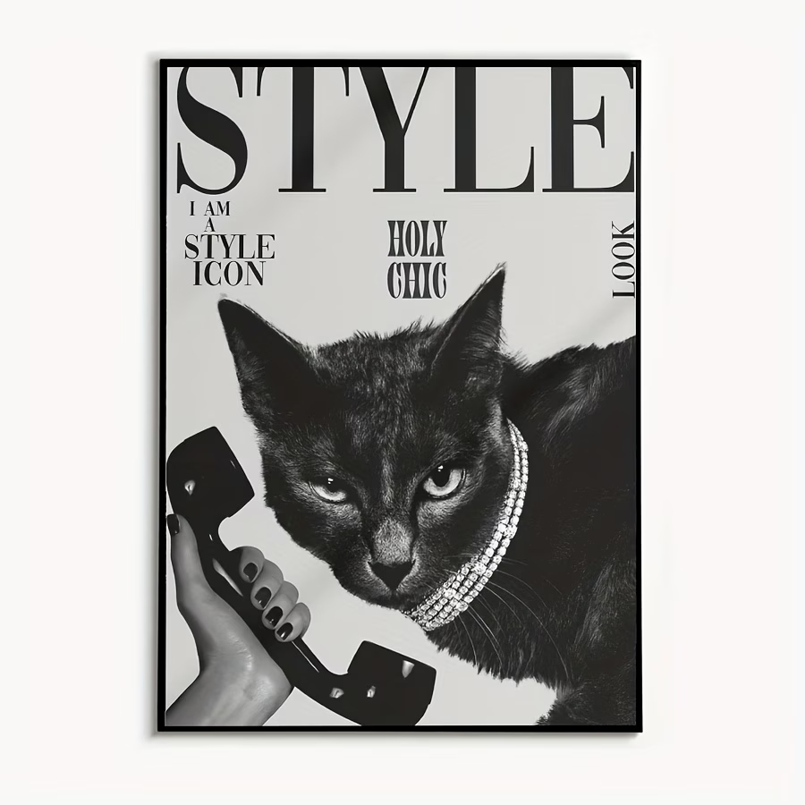 Retro Black Cat Making And Rec – обзор и цена Home Decor Cat