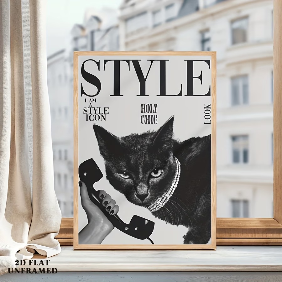 Retro Black Cat Making And Rec – обзор и цена Home Decor Cat