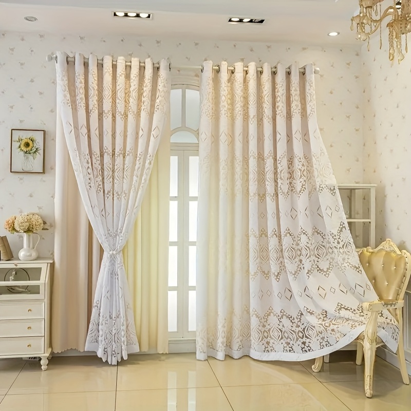 2Panels Elegant Floral Jacquar – обзор и цена Blackout Curtains