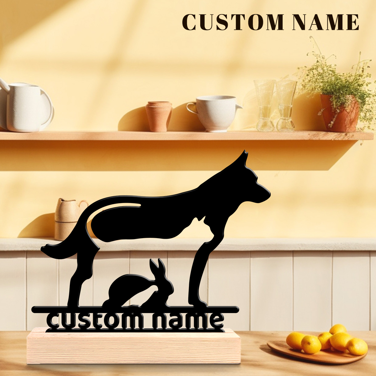 1Pc Csutom Dog Cat Rabbit Wood – обзор и цена Home Decor Cat