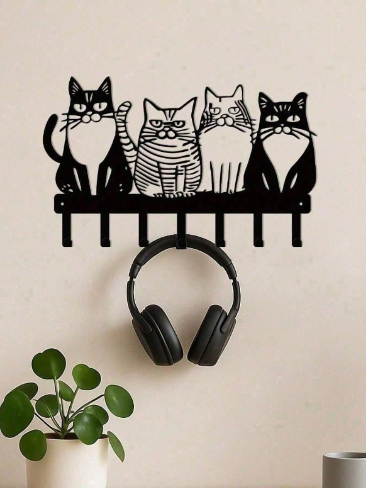 Vintage Cat Metal Wall Hooks E – обзор и цена Home Decor Cat