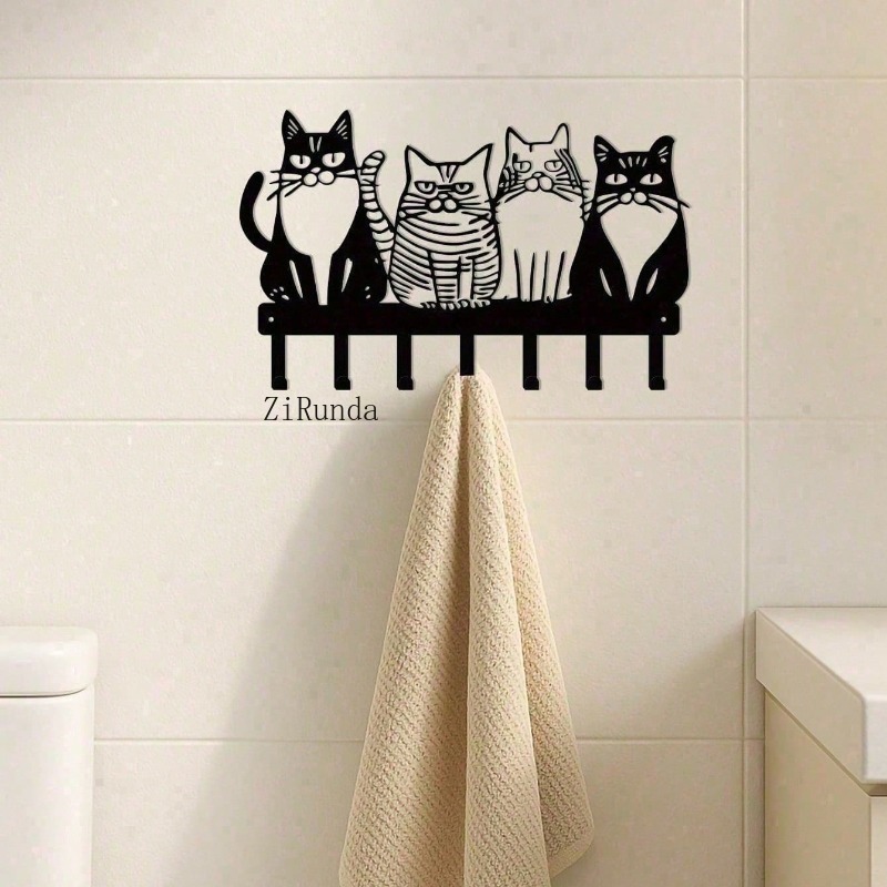 Vintage Cat Metal Wall Hooks E – обзор и цена Home Decor Cat