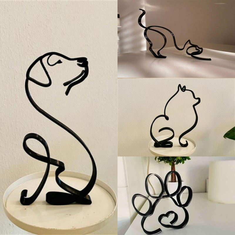 Dog Art Sculpture Metal Dog Ab – обзор и цена Home Decor Y2K