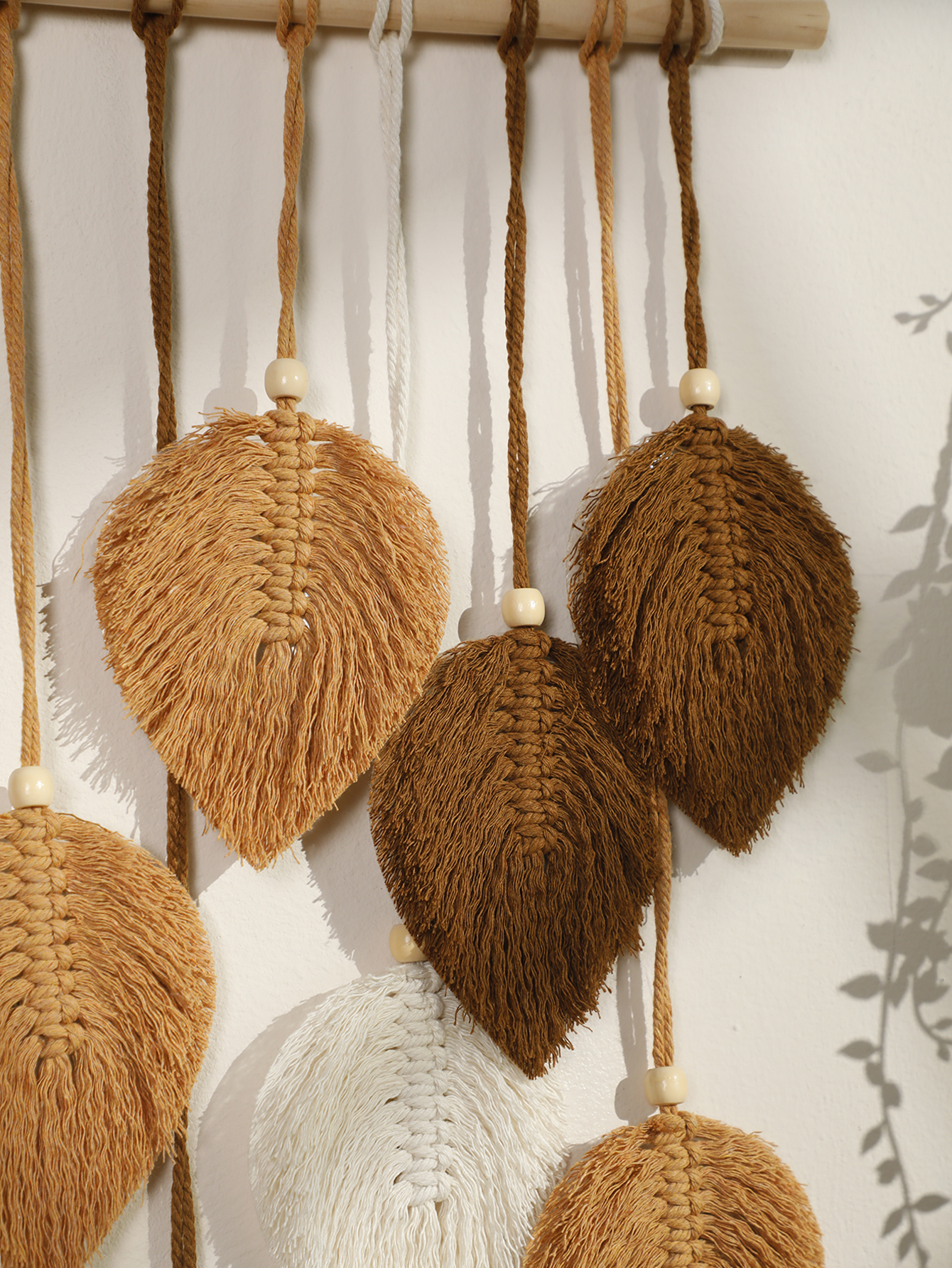 Leaf Macrame Tapestry Brown Gr – обзор и цена Home Decor Y2K