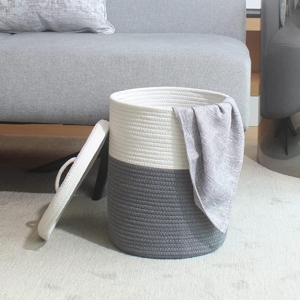 Cotton Rope Storage Basket wit – обзор и цена Home Decor Hampers