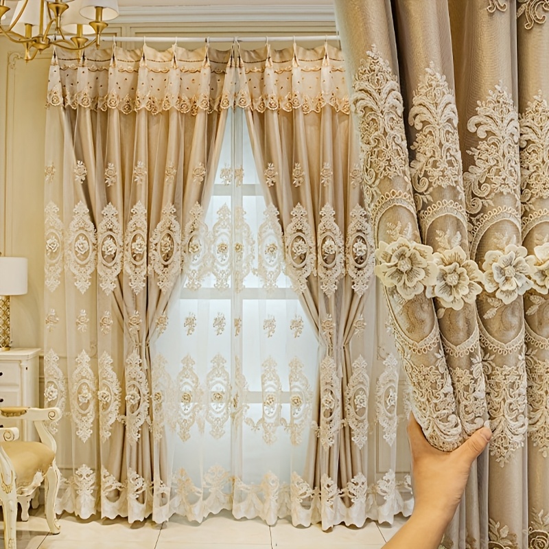 1pc European French Style Luxu – обзор и цена Blackout Curtains