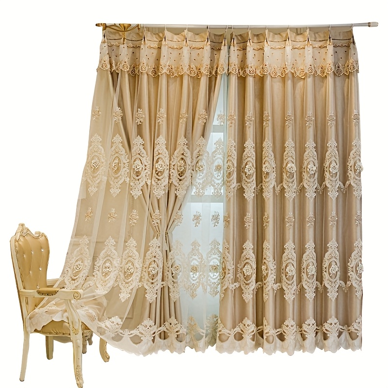1pc European French Style Luxu – обзор и цена Blackout Curtains