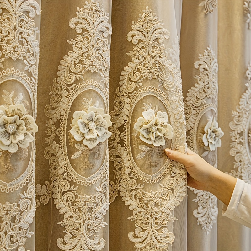 1pc European French Style Luxu – обзор и цена Blackout Curtains