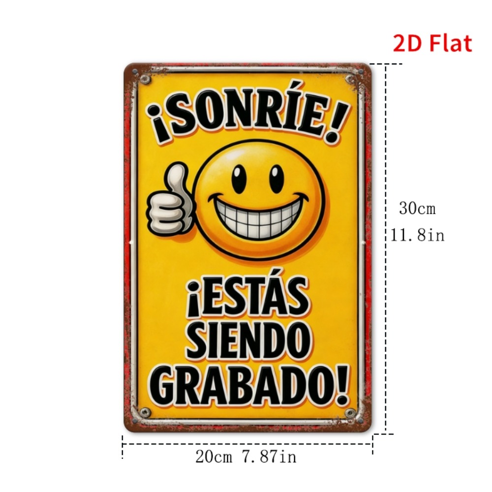 Tin Sign - Smile You Are Being – обзор и цена Home Decor Emoji