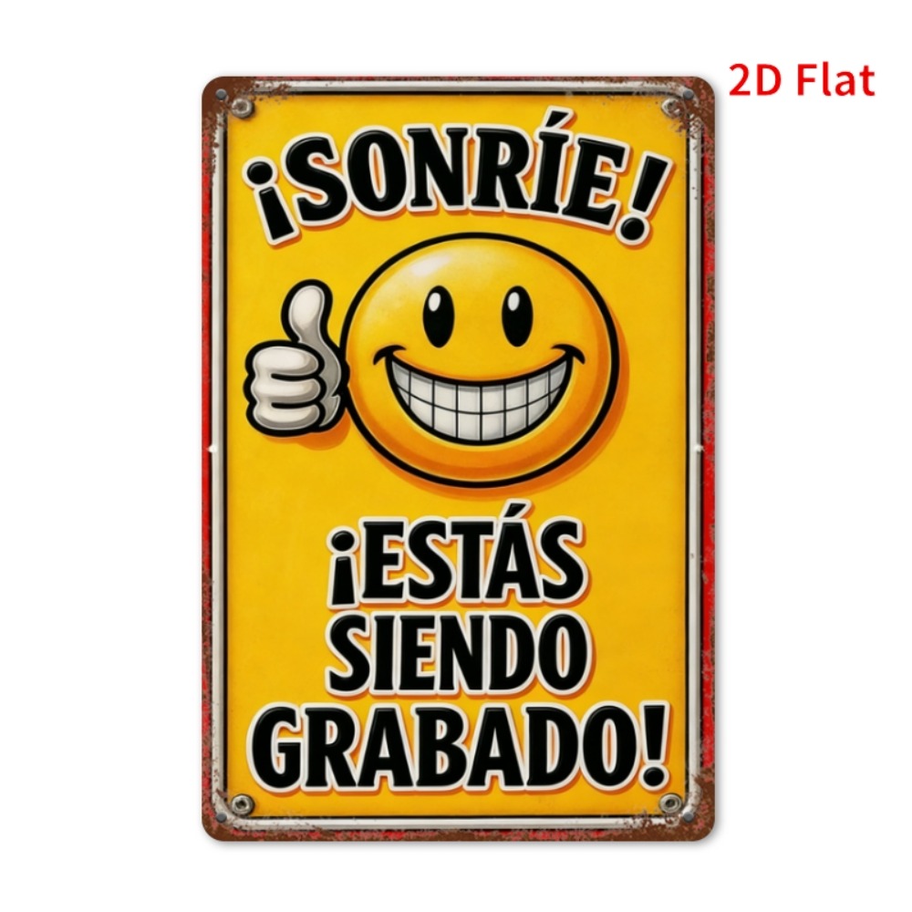 Tin Sign - Smile You Are Being – обзор и цена Home Decor Emoji