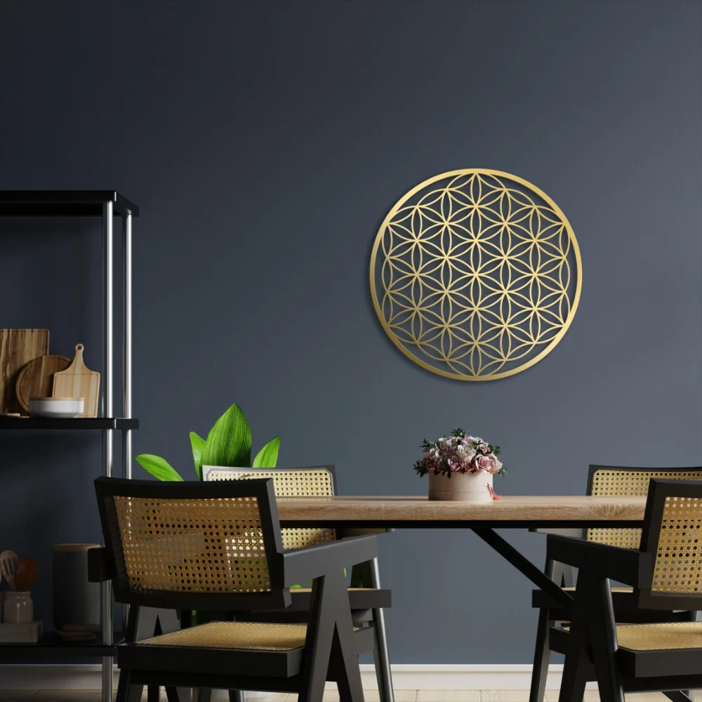 Flower of Life Metal Wall Art  – обзор и цена Home Decor Sofa