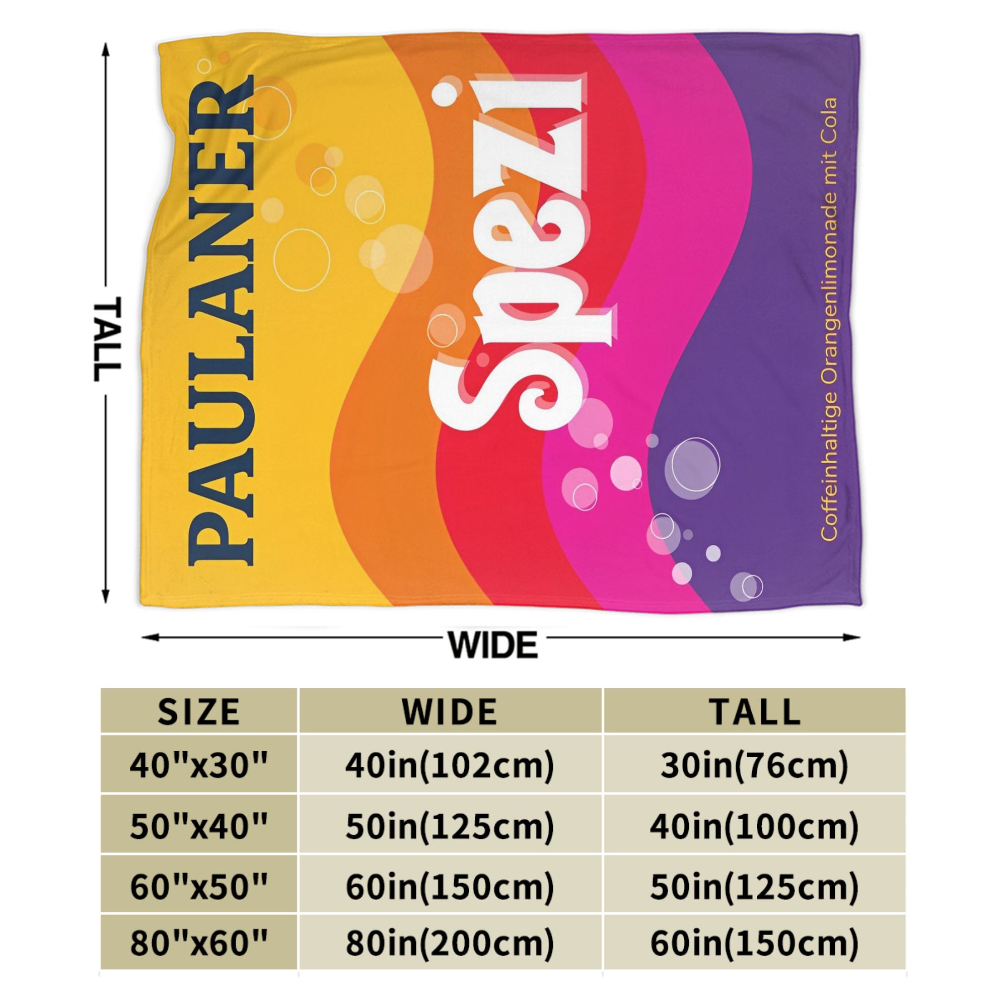 Paulaner Spezi Blankets German – обзор и цена Germany Home Decor