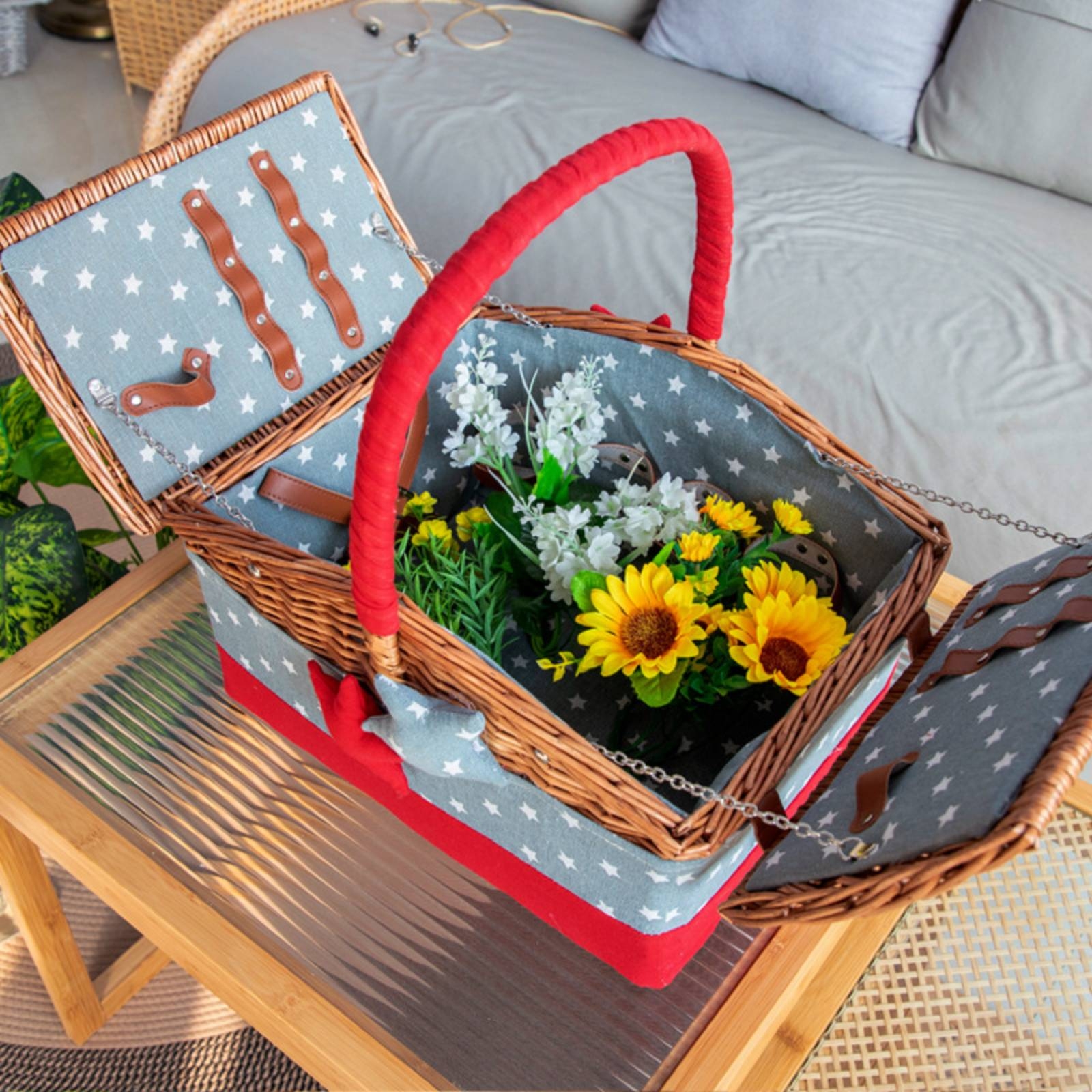 Handwoven Hamper with Handle D – обзор и цена Home Decor Hampers