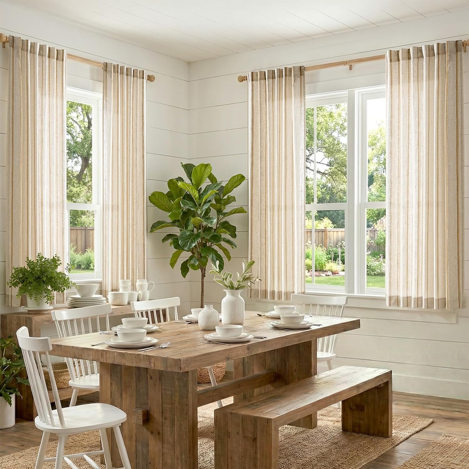 4 Panels Linen Curtains for Li – обзор и цена Blackout Curtains
