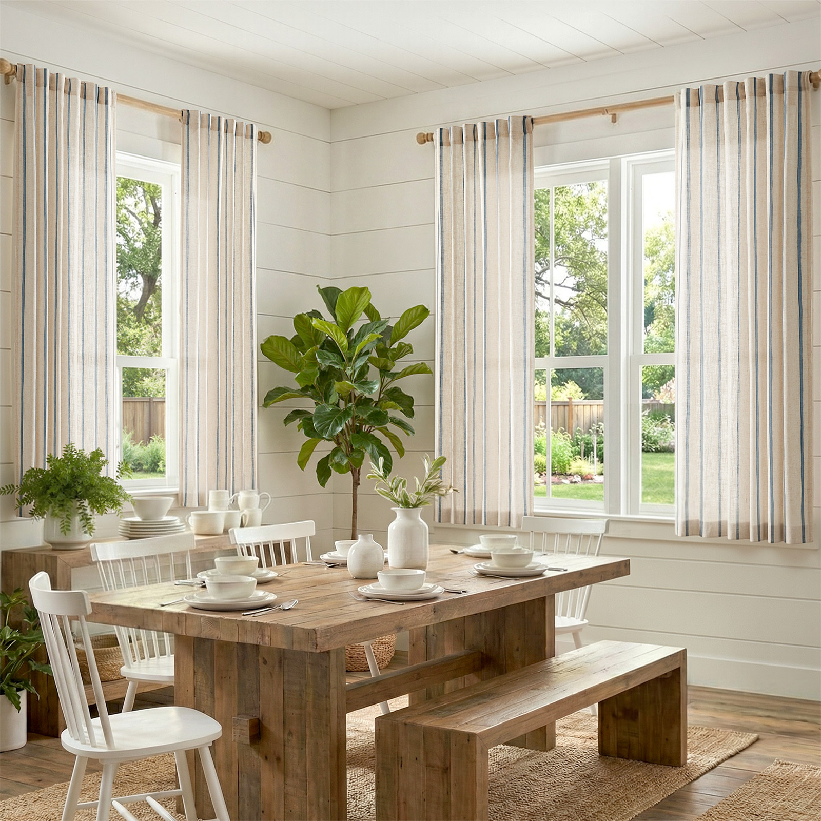 4 Panels Linen Curtains for Li – обзор и цена Blackout Curtains