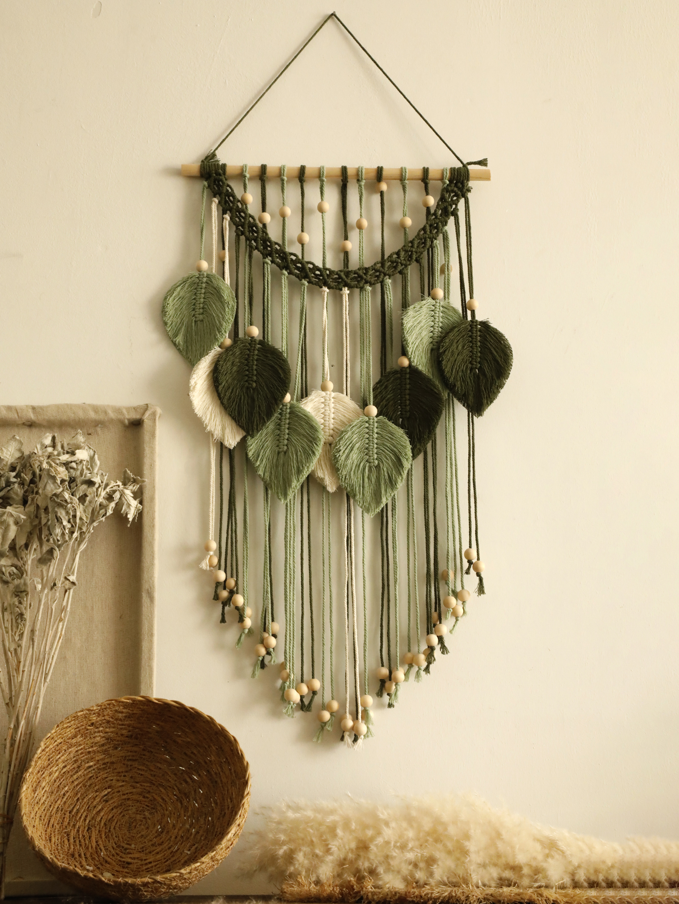 Macrame Leaf Tapestry Boho Hom – обзор и цена Home Decor Y2K