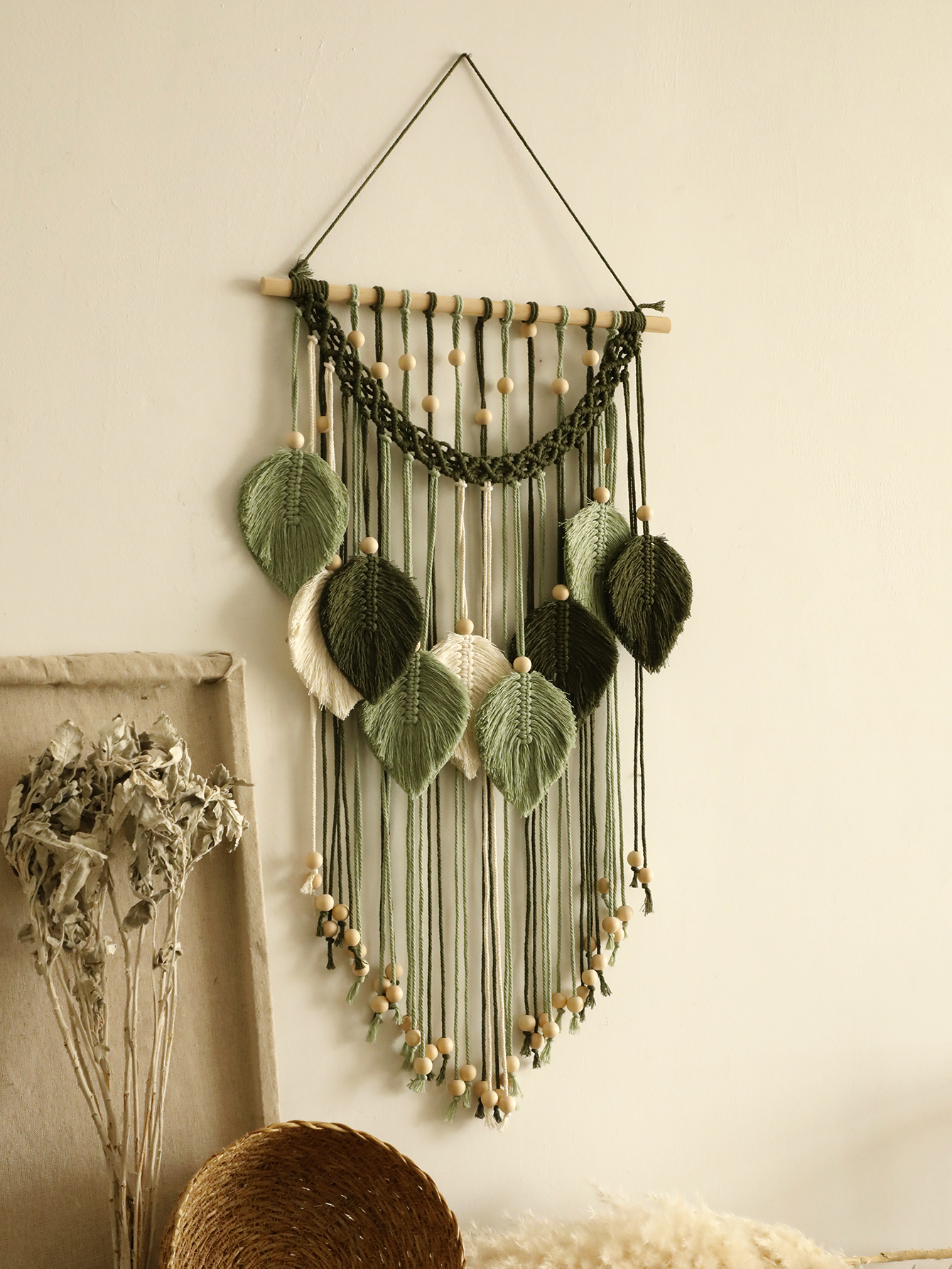 Macrame Leaf Tapestry Boho Hom – обзор и цена Home Decor Y2K