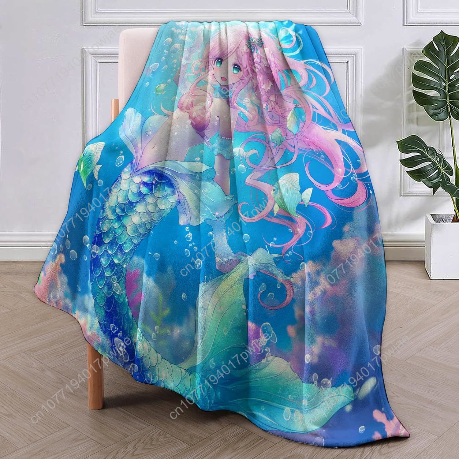 Cute Mermaid Blanket Cartoon F – обзор и цена Home Decor Sofa