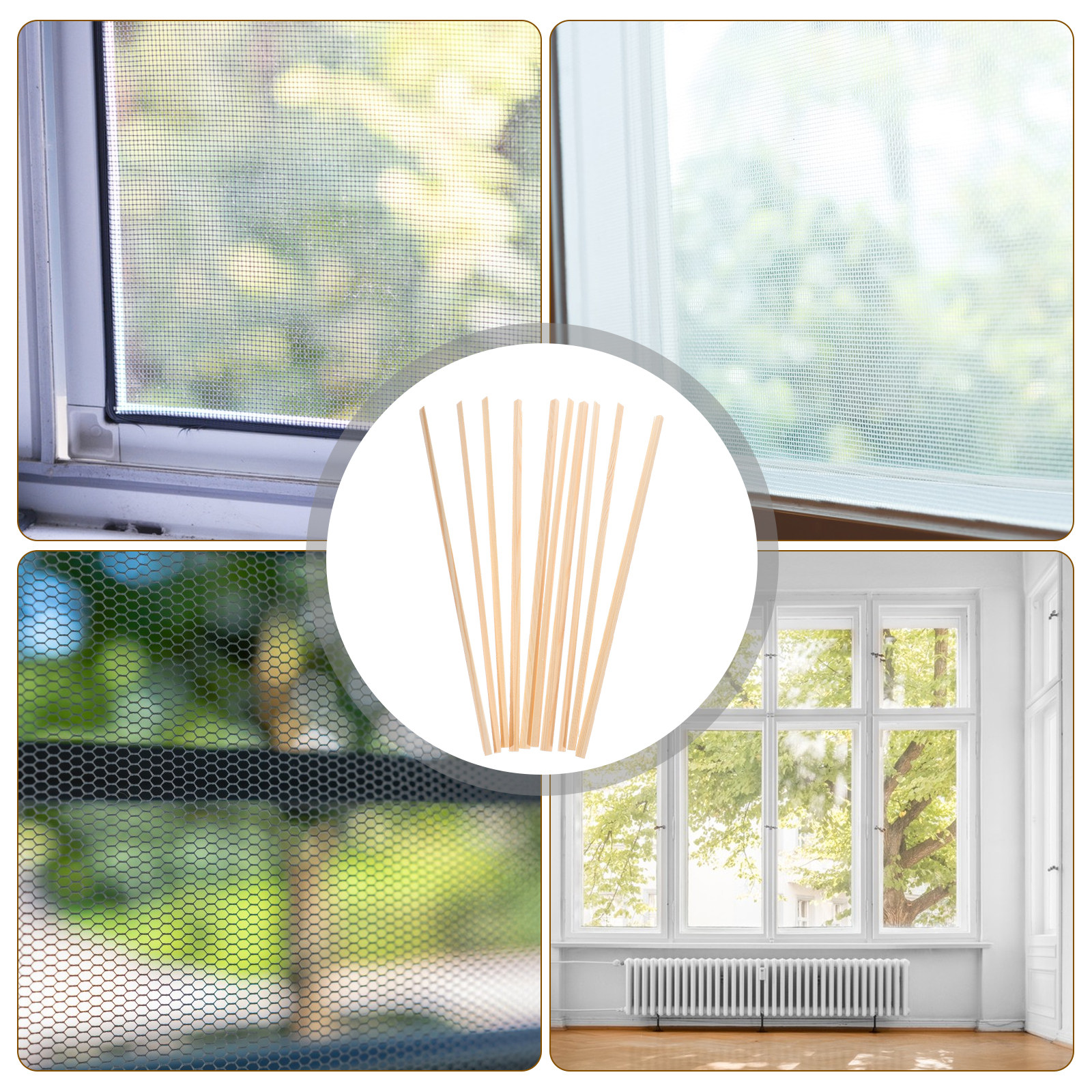 10Pcs Wooden Window Decorative – обзор и цена Home Decor Wall Molding