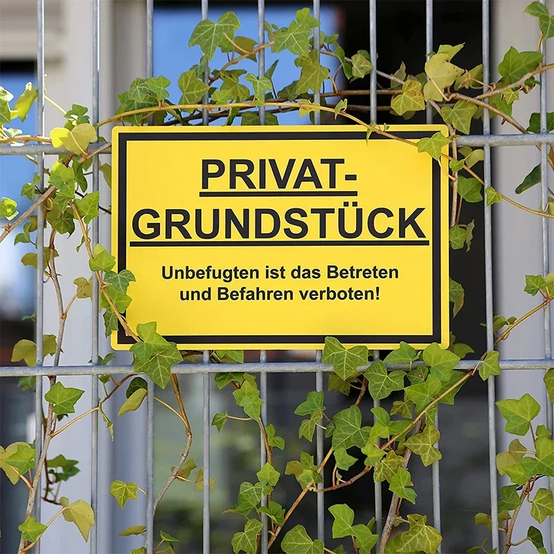Warning Sign German Language T – обзор и цена Germany Home Decor