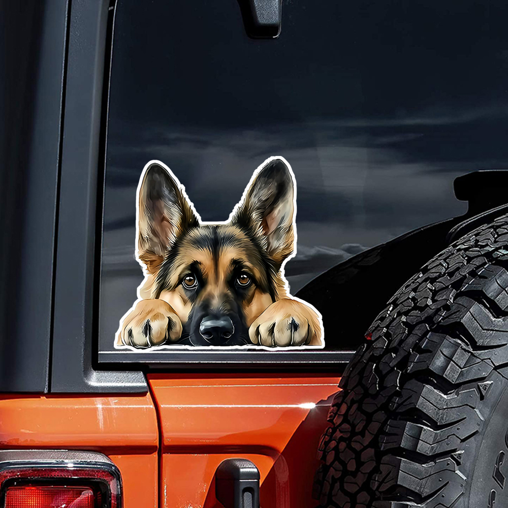 1PC Lying German Shepherd Viny – обзор и цена Germany Home Decor