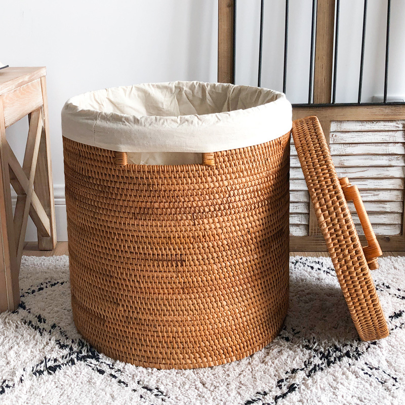 Rattan Laundry Basket, Large C – обзор и цена Home Decor Hampers