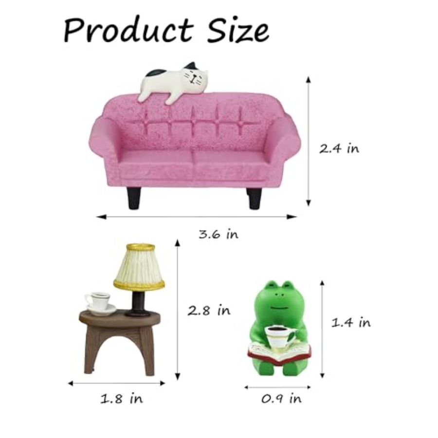 Cute Mini Frog Figurine with S – обзор и цена Home Decor Sofa